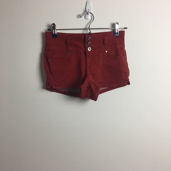 Blue Spice Short Shorts Red Juniors 1 / 2 - Picture 3 of 16